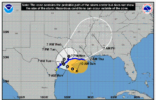 Beta Continues Moving Toward Texas Coast | Natchitoches Parish Journal