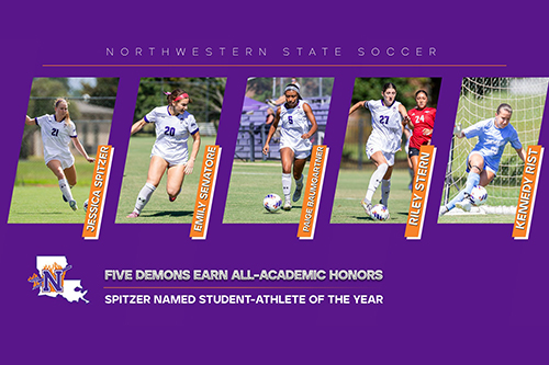 Spitzer named SLC Soccer Student-Athlete of the Year; five Demons earn ...
